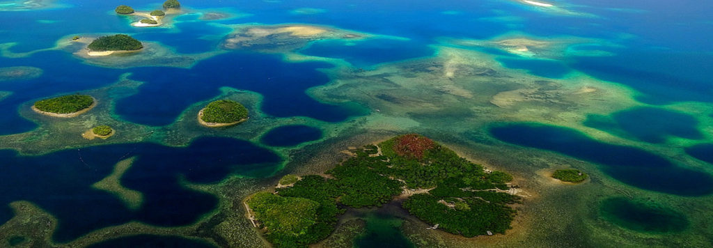 Vue aérienne de l'archipel des Visayas au cours d'un voyage sur mesure aux Philippines avec une agence locale Nirvatravel