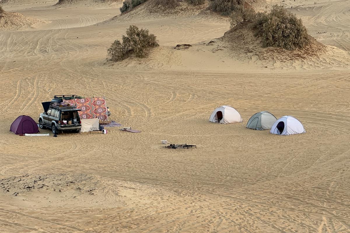 Bivouac sous tente dans le Désert Blanc près de l'oasis de Bahariya, Égypte - Nirvatravel